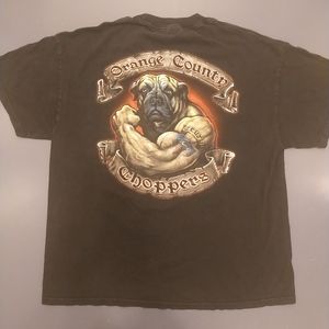 Orange County Choppers Tee XL measurement BLK good condition dog